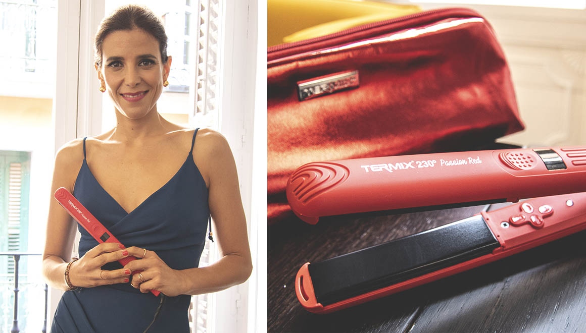 maria-luisa-mayol-y-la-plancha-de-pelo-passion-red-de-termix
